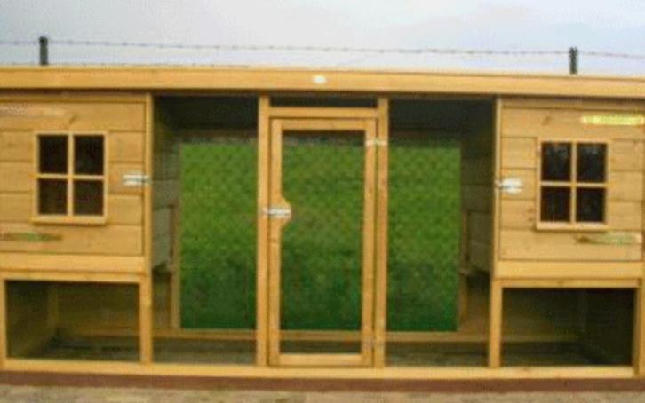 Konijnenhok konijnenren handgemaakt nieuw, Dieren en Toebehoren, Konijnen, Dwerg, Meerdere dieren