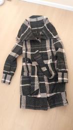 VILA mantel jas trenchcoat ruit grijs-roze maat L, Vila, Maat 42/44 (L), Ophalen of Verzenden, Zo goed als nieuw