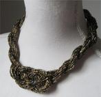 Vintage ketting, een vlecht van kleine kraaltjes, Ophalen of Verzenden, Zo goed als nieuw, Overige materialen