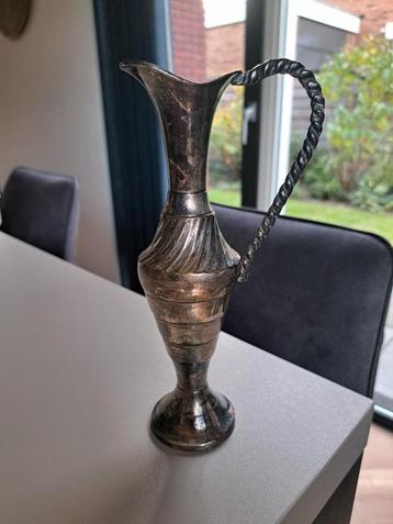 Verzilverd Vaasje - 20 cm beschikbaar voor biedingen