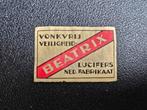 Beatrix Luciferetiket - Vintage, Ophalen of Verzenden, Gebruikt, Luciferdoosjes of -merken