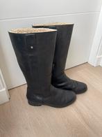 Ugg / uggs hoge laarzen mooi dik leer zwart maat 41., Hoge laarzen, UGG, Zwart, Ophalen of Verzenden