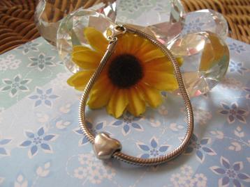 Tedora armband * ZGAN * 19 cm * + Pandora bedel hart  beschikbaar voor biedingen