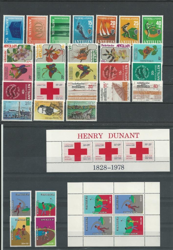 Nederlandse Antillen 1978, Complete jaargang, Postfris., Postzegels en Munten, Postzegels | Nederlandse Antillen en Aruba, Postfris