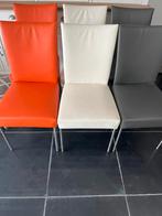 Eetkamerstoelen van Bert Plantagie, Huis en Inrichting, Stoelen, Ophalen, Gebruikt, Overige kleuren, Leer
