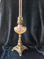 antieke olielamp emaille bloem, Ophalen of Verzenden
