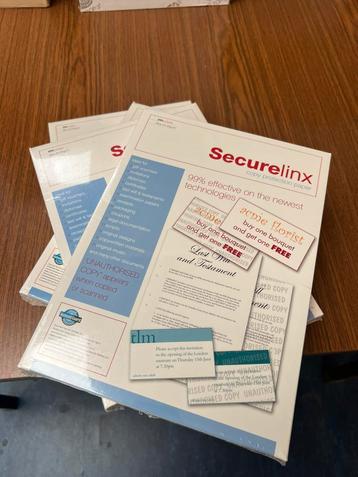 OP=OP NIEUW Securelinx Beveiligd Papier 4x250 vel A4 90 grs. beschikbaar voor biedingen