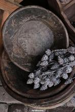 Oude houten schalen origineel, oude items, schaal, sober, Www.jufbrocante.nl, Www.jufbrocante.nl, Nieuw, Ophalen of Verzenden