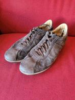 Santoni heren schoenen sneakers 43 bruin leer suede, Bruin, Verzenden, Sneakers of Gympen, Santoni