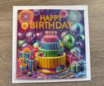 Verjaardagskaart met envelop | diamond painting, Hobby en Vrije tijd, Ophalen of Verzenden, Nieuw, Overige thema's