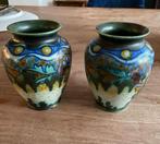 Twee Corona Holland Vazen (plateel), Antiek en Kunst, Antiek | Vazen, Ophalen of Verzenden