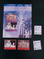 Brits Antartica 348-349+blok 11 coronation postfris mi 14eu, Ophalen of Verzenden, Dier of Natuur