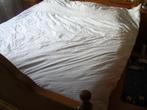 Dekbedovertrek, 2 Slopen - Effen Ecru - 240 x 200 - zgan, Overige kleuren, Dekbedovertrek, Tweepersoons, Ophalen of Verzenden