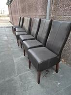 8 eetkamerstoelen, Huis en Inrichting, Stoelen, Ophalen, Zo goed als nieuw, Zwart, Vijf, Zes of meer stoelen