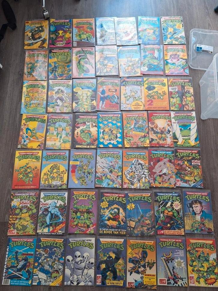 Teenage Mutant Hero Turtles 49 comics !!! 1989-1993, Boeken, Strips | Comics, Zo goed als nieuw, Complete serie of reeks, Europa