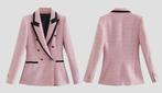 Roze geruit dames colbert vrouwen blazer jasje netjes sjiek, Verzenden, Nieuw, Roze, Jasje