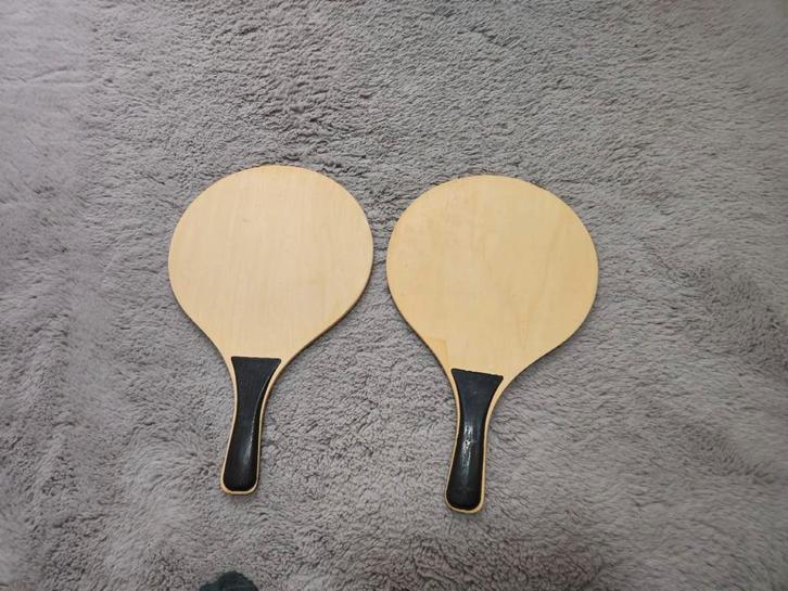 Set van 2 vintage badminton batjes, Sport en Fitness, Badminton, Gebruikt, Ophalen of Verzenden
