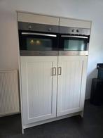 Keukenblok incl.koelkast, vriezer, magnetron en oven, Huis en Inrichting, Keuken | Complete keukens, Ophalen, Gebruikt, Crème