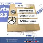 W190 AMG GTR LOGO SET ZWART C190 R190 GTC GTS GTR AMG 2023 E, Ophalen of Verzenden, Gebruikt, Mercedes-Benz