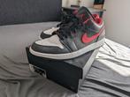 Air Jordan 1 low Black fire Red-white, Ophalen of Verzenden, Zo goed als nieuw