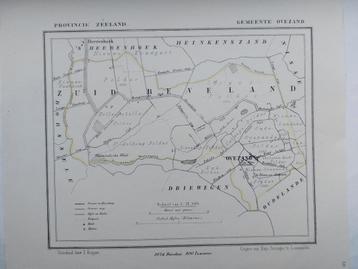 41 / Ovezand Zuid Beverland Zeeland Litho uit 1866 J. Kuyper beschikbaar voor biedingen