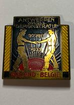 Penning Speld Antwerpen Holland Belgie 1933 vredesdemonstr., Postzegels en Munten, Penningen en Medailles, Ophalen of Verzenden