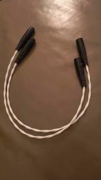 Xlr interlinks symmetrisch. zilver/teflon, Audio, Tv en Foto, Ophalen of Verzenden, Zo goed als nieuw, Minder dan 2 meter, Interlink-kabel