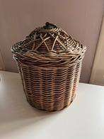 Ronde mand met deksel, Huis en Inrichting, Mand, Rond, Ophalen of Verzenden, Zo goed als nieuw