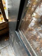 Hard Houten Buitendeur met Glas, Ophalen, Gebruikt, 80 tot 100 cm, 200 tot 215 cm