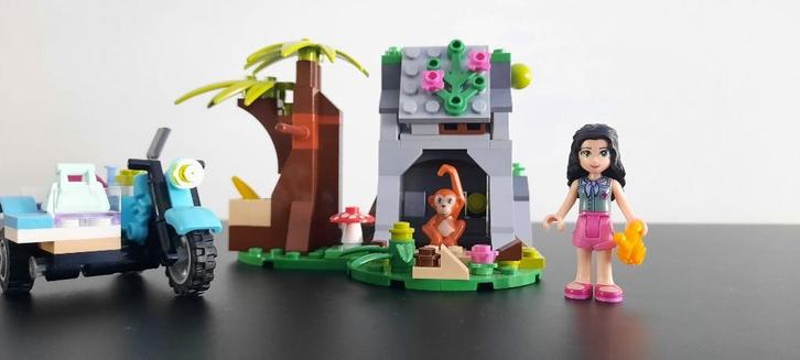 Lego Friends 41032 eerste hulp junglebike, Kinderen en Baby's, Speelgoed | Duplo en Lego, Zo goed als nieuw, Lego, Complete set