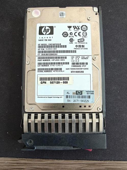 HP 146GB SFF SAS 15K Dual Port Hot-Plug HDD, Computers en Software, Harde schijven, Gebruikt, Server, Intern, HDD, SAS, Ophalen of Verzenden