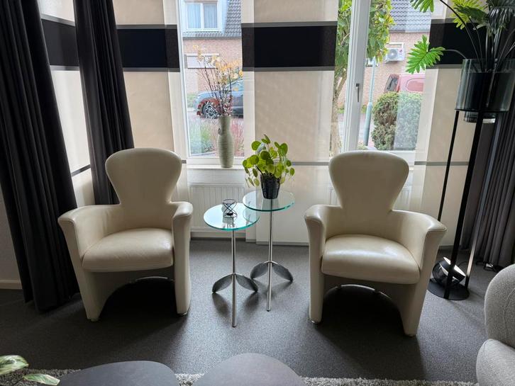 Stijlvolle fauteuil leolux Amphora, Huis en Inrichting, Fauteuils, Gebruikt, Leer, 50 tot 75 cm, Minder dan 75 cm, Ophalen