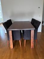 Eetkamertafel + 4 stoelen, Huis en Inrichting, Ophalen, Gebruikt, 4 tot 6 stoelen