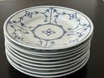 Eisenberg Blau Saks DDR 9 ontbijtborden 19 cm, Ophalen of Verzenden