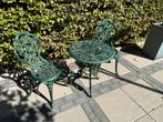 Gietijzeren bistro set, Ophalen, Zo goed als nieuw, Overige materialen, 2 zitplaatsen