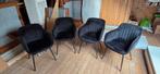 4 Stoelen: Como Suède (kwantum), Huis en Inrichting, Stoelen, Ophalen, Gebruikt, Zwart, Vier