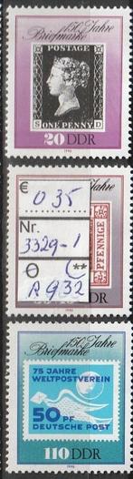 DDR 150 Jaar Postzegel 3329-31 Nr.R932p, Postzegels en Munten, Verzenden, DDR, Postfris
