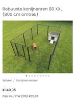 Nieuwe Robuuste Konijnenren met Extra Sterk Net, Dieren en Toebehoren, Knaagdieren en Konijnen | Hokken en Kooien, Ophalen, 110 cm of meer