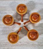 5 Kleine oranje ovenschaaltjes Le Sphinx Parafeu, Antiek en Kunst, Ophalen of Verzenden