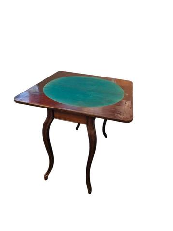 Antieke spellentafel houten kaarttafel bijzettafel sidetable beschikbaar voor biedingen