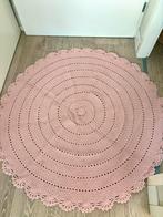 Rond roze kleed, Huis en Inrichting, Stoffering | Tapijten en Kleden, Overige kleuren, Rond, Zo goed als nieuw, 50 tot 100 cm