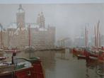 Litho zicht op Amsterdamse gracht in sneeuw H. Cassiers 1900, Antiek en Kunst, Kunst | Litho's en Zeefdrukken, Verzenden