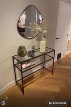 Side table zwart metaal in fantastische staat, Huis en Inrichting, Tafels | Sidetables, Ophalen, Zo goed als nieuw, Metaal, 25 tot 50 cm