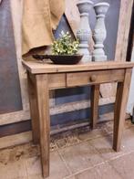 Sidetable wandtafel haltafel tafeltje stoer sober landelijk, Ophalen, Gebruikt, 75 cm of meer, 60 cm of meer