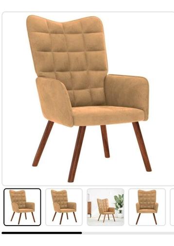 2 nieuwe bruine fauteuils