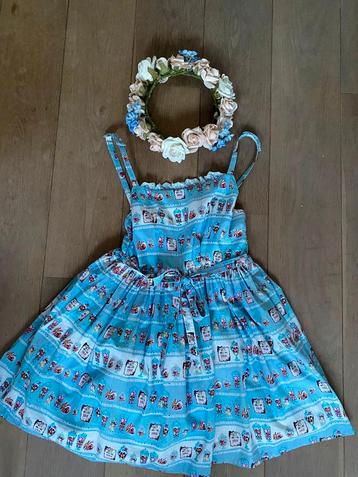 Lolita Cosplay jurk + bloemenkrans