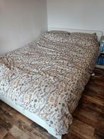 Wit bed IKEA 140x200 met lattenbodem - MOET WEG, Huis en Inrichting, Slaapkamer | Bedden, 140 cm, Wit, Zo goed als nieuw, Hout