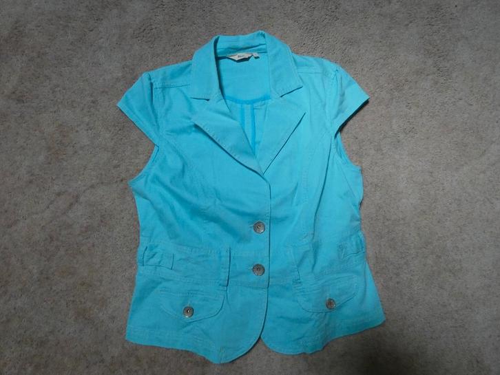 Bodywarmer mt 44, Kleding | Dames, Bodywarmers, Zo goed als nieuw, Maat 42/44 (L), Blauw, Ophalen of Verzenden