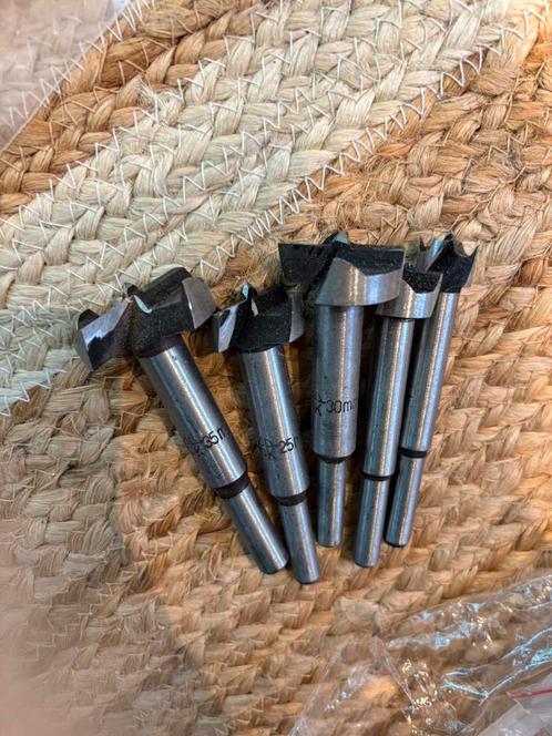 Set van 5 Forstner houtboren – 15mm t/m 35mm, Doe-het-zelf en Verbouw, Gereedschap | Boormachines, Ophalen