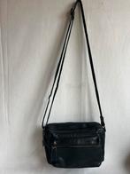 Micmacbags leren schoudertasje zwart 23x15x8, Sieraden, Tassen en Uiterlijk, Tassen | Schoudertassen, Overige merken, Gebruikt